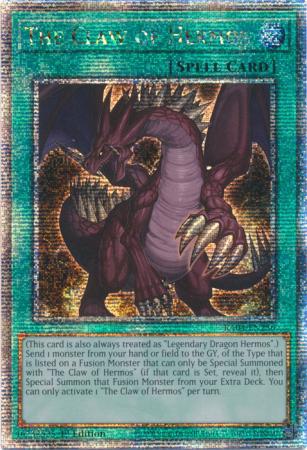 The Claw of Hermos - RA04-EN256 - Quarter Century Secret Rare - 1st Edition