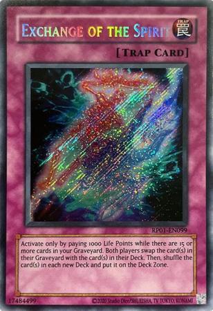 Exchange of the Spirit - 2020 Date Reprint - RP01-EN099 - Secret Rare - Unlimited