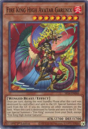 Fire King High Avatar Garunix - SR14-EN046 - Common - 1st Edition