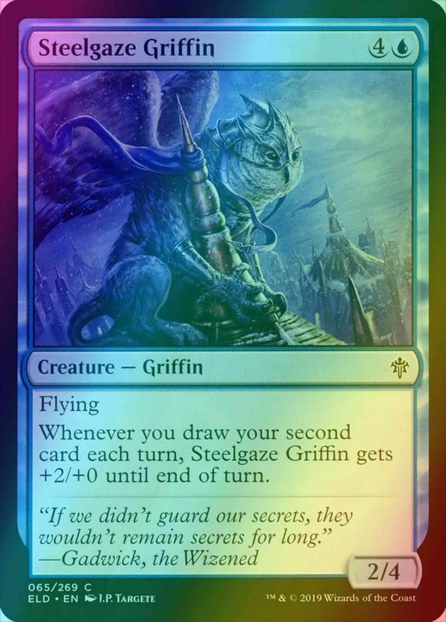 Steelgaze Griffin [65] [Throne of Eldraine] [Foil] – Face to Face Games