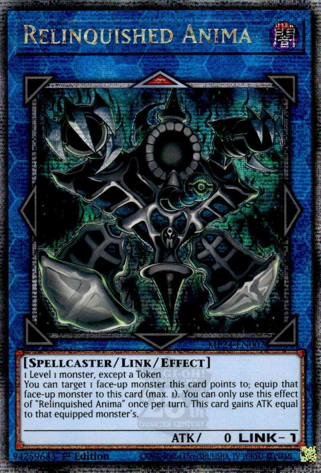 Relinquished Anima - MP24-EN007 - Quarter Century Secret Rare - 1st Edition