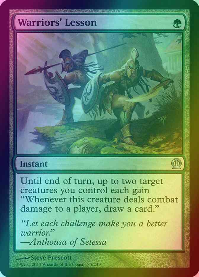 Warriors' Lesson [184] [Theros] [Foil] – Face to Face Games