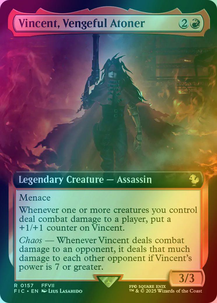 Vincent, Vengeful Atoner [157] [Extended Art] [FINAL FANTASY: Commander]  [Foil] – Face to Face Games