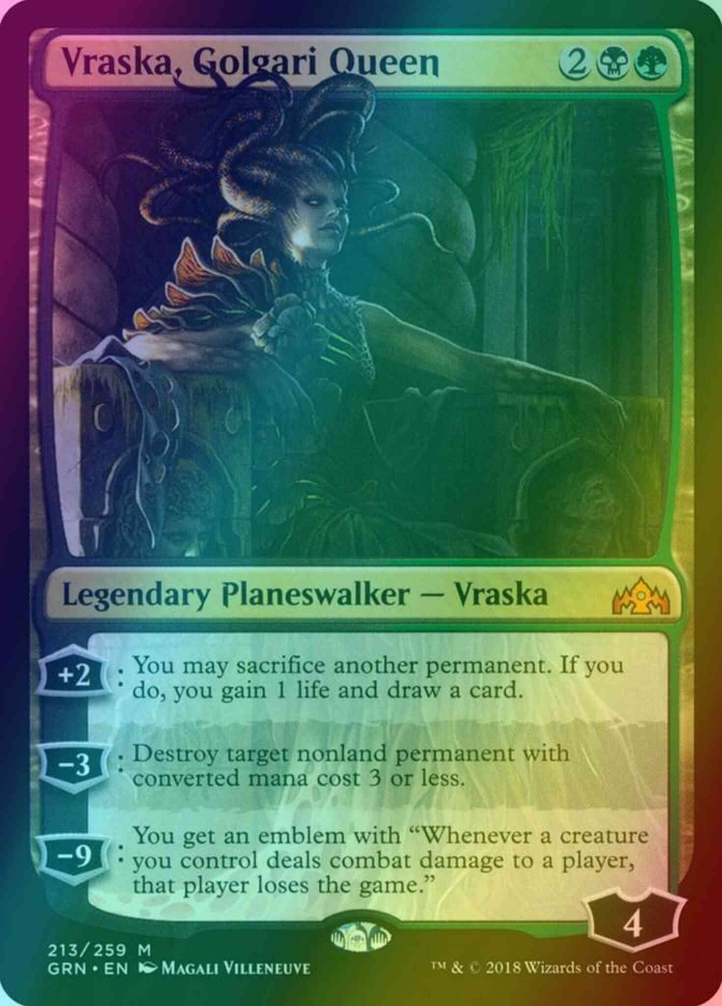 Vraska, Golgari Queen [213] [Guilds of Ravnica] [Foil] – Face to Face Games