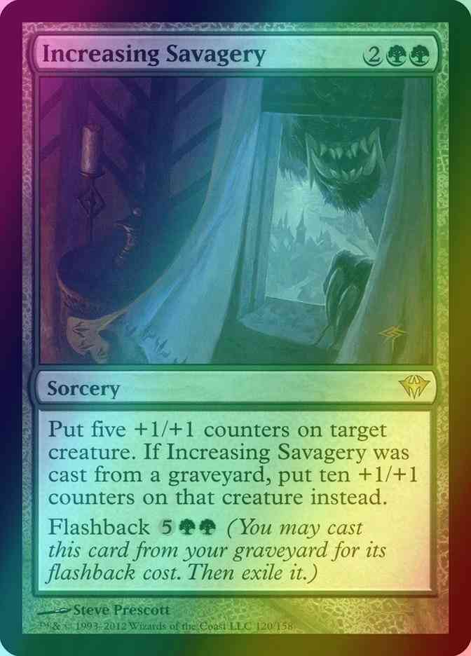 Increasing Savagery [120] [Dark Ascension] [Foil] – Face to Face Games