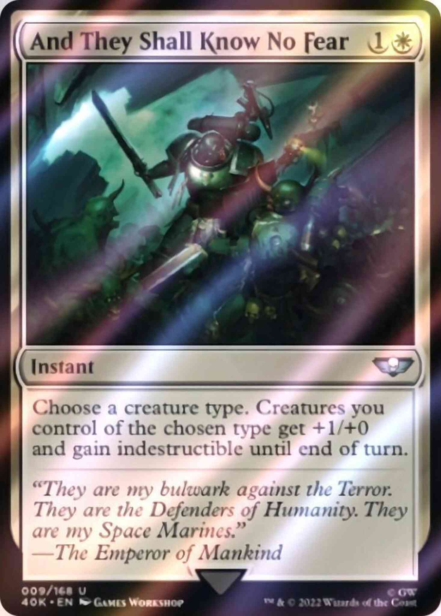 And They Shall Know No Fear [9] [Universes Beyond: Warhammer 40,000] [Surge  Foil] – Face to Face Games