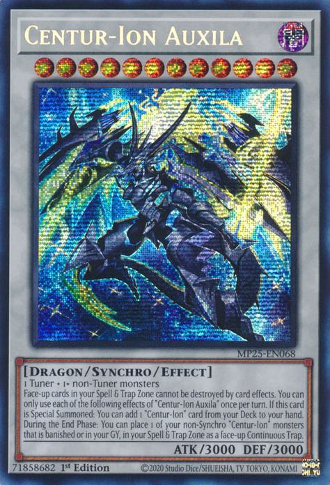 Centur-Ion Auxila - MP25-EN068 - Prismatic Secret Rare - 1st Edition