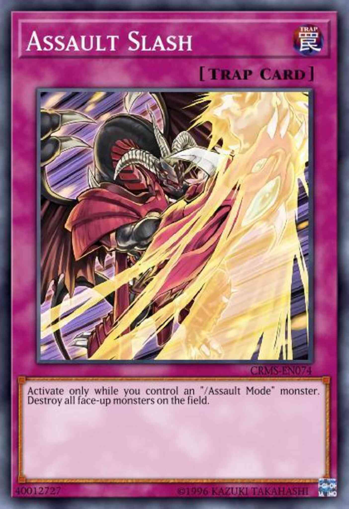 Assault Slash - CRMS-EN074 - Common - 1st Edition