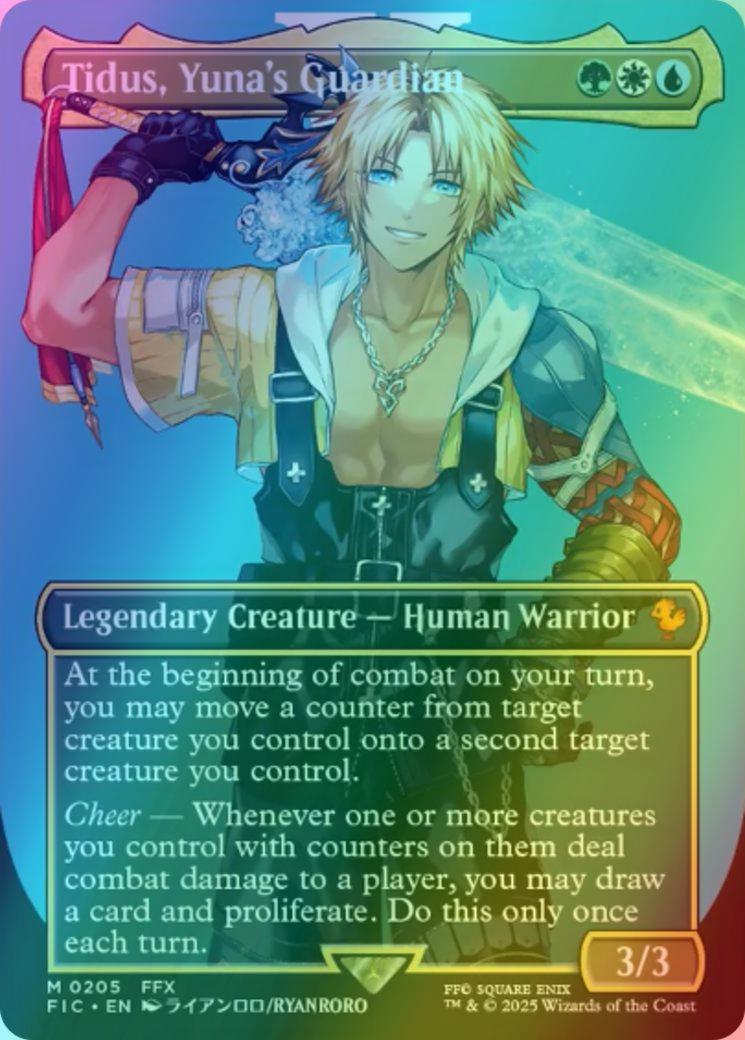 final fantasy mtg tidus Tidus, Yuna's Guardian [205] [Borderless] [Character] [FINAL FANTASY:  Commander] [Foil] – Face to Face Games