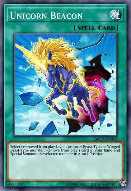 Unicorn Beacon - DREV-EN055 - Super Rare - 1st Edition