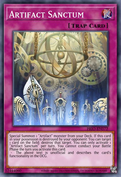 Artifact Sanctum - PRIO-EN072 - Ultra Rare - 1st Edition