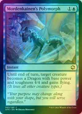 mtg polymorph cards Mordenkainen's Polymorph [65] [Adventures in the Forgotten Realms] [Foil] –  Face to Face Games