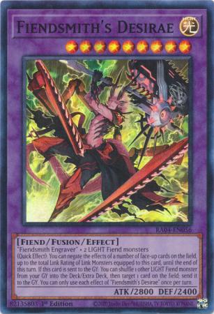 Fiendsmith's Desirae - RA04-EN056 - Super Rare - 1st Edition