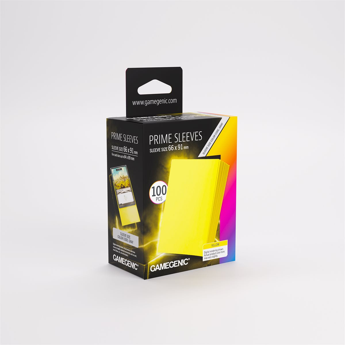 Gamegenic Prime Sleeves - Standard Size - 100ct - Repackaging - Yellow