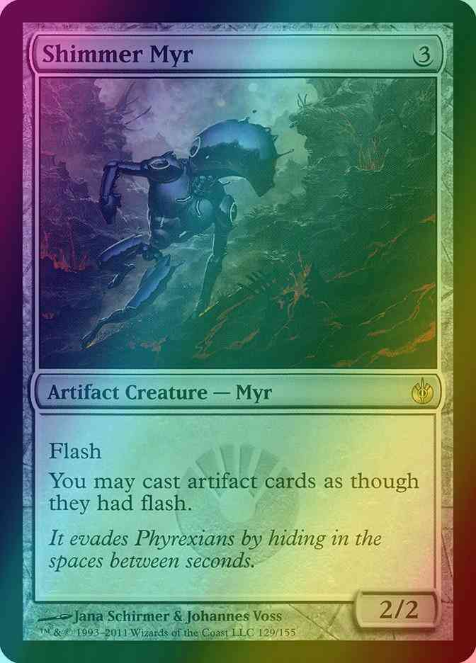Shimmer Myr [129] [Mirrodin Besieged] [Foil] – Face to Face Games