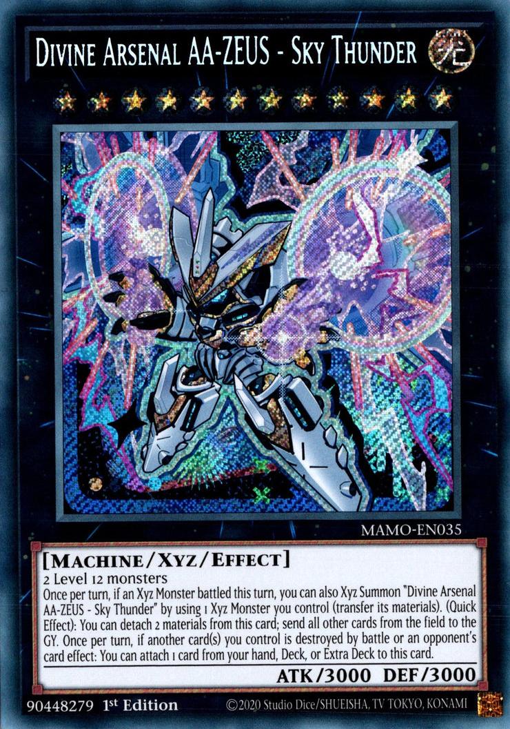 Divine Arsenal AA-ZEUS - Sky Thunder - MAMO-EN035 - Secret Rare - 1st Edition