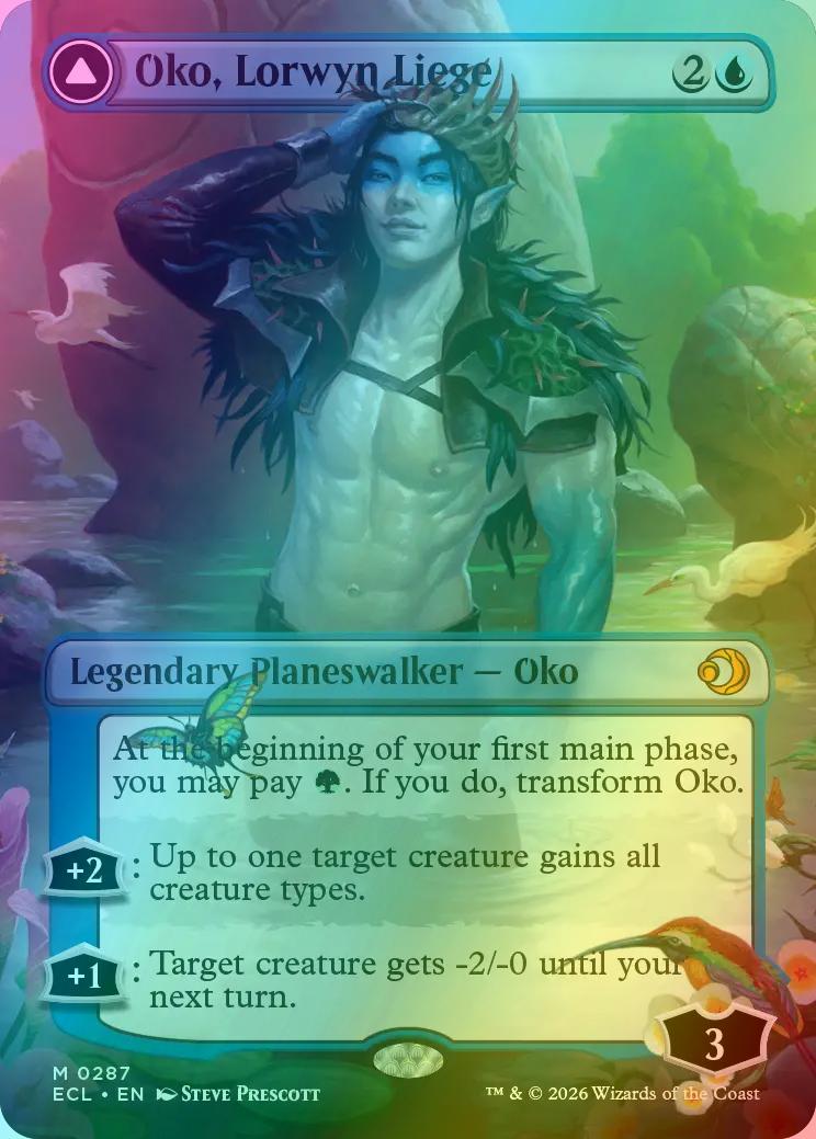 Oko, Lorwyn Liege // Oko, Shadowmoor Scion [287] [Borderless] [Lorwyn  Eclipsed] [Foil] – Face to Face Games