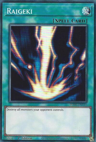 Raigeki - RA05-EN110 - Super Rare - 1st Edition