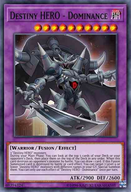 Destiny HERO - Dominance - MP20-EN064 - Prismatic Secret Rare - 1st Edition