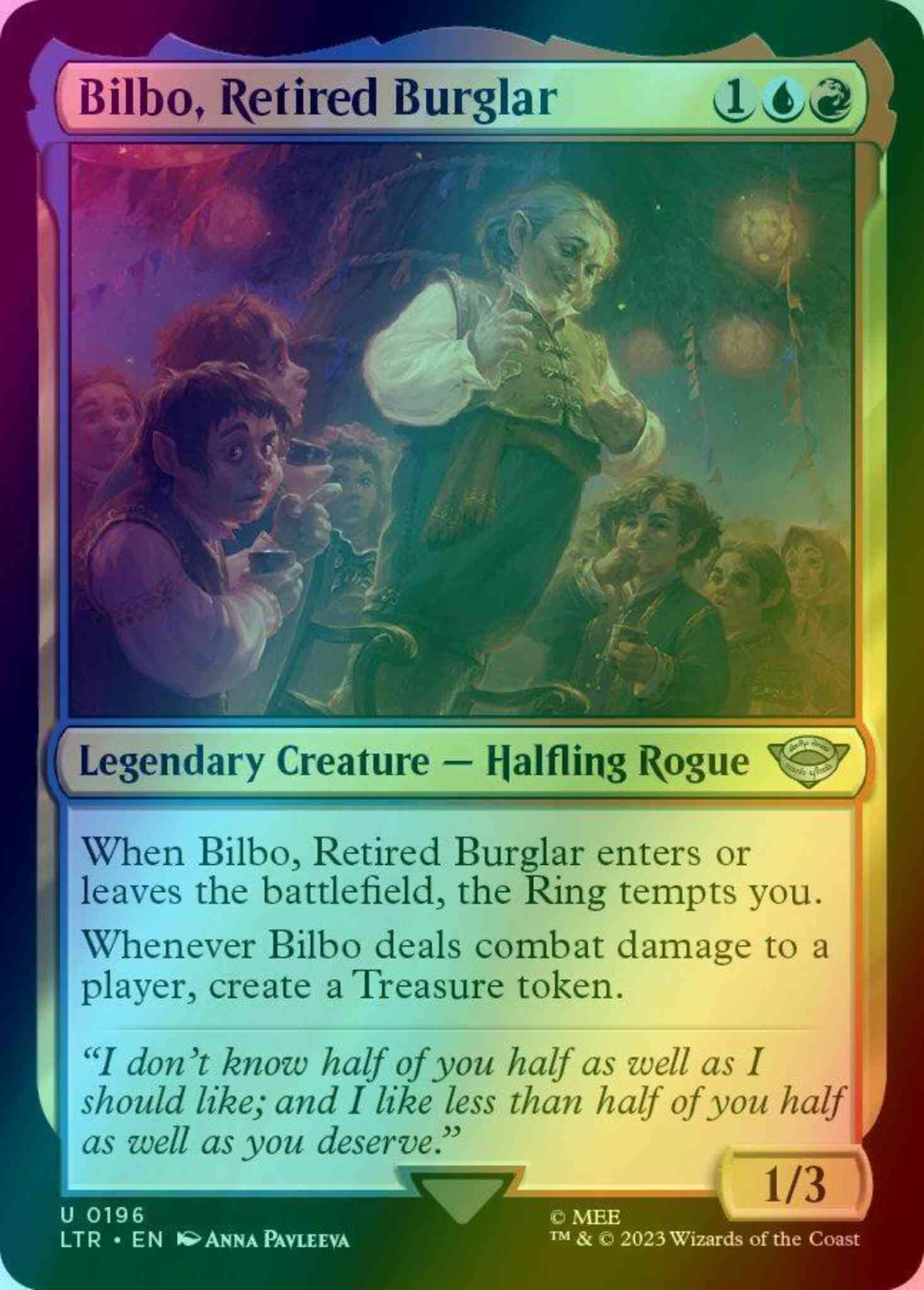 Bilbo, Retired Burglar [196] [The Lord of the Rings: Tales of Middle-earth]  [Foil] – Face to Face Games