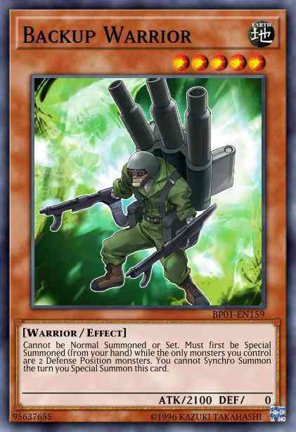 Backup Warrior - BP01-EN159 - Common - Unlimited