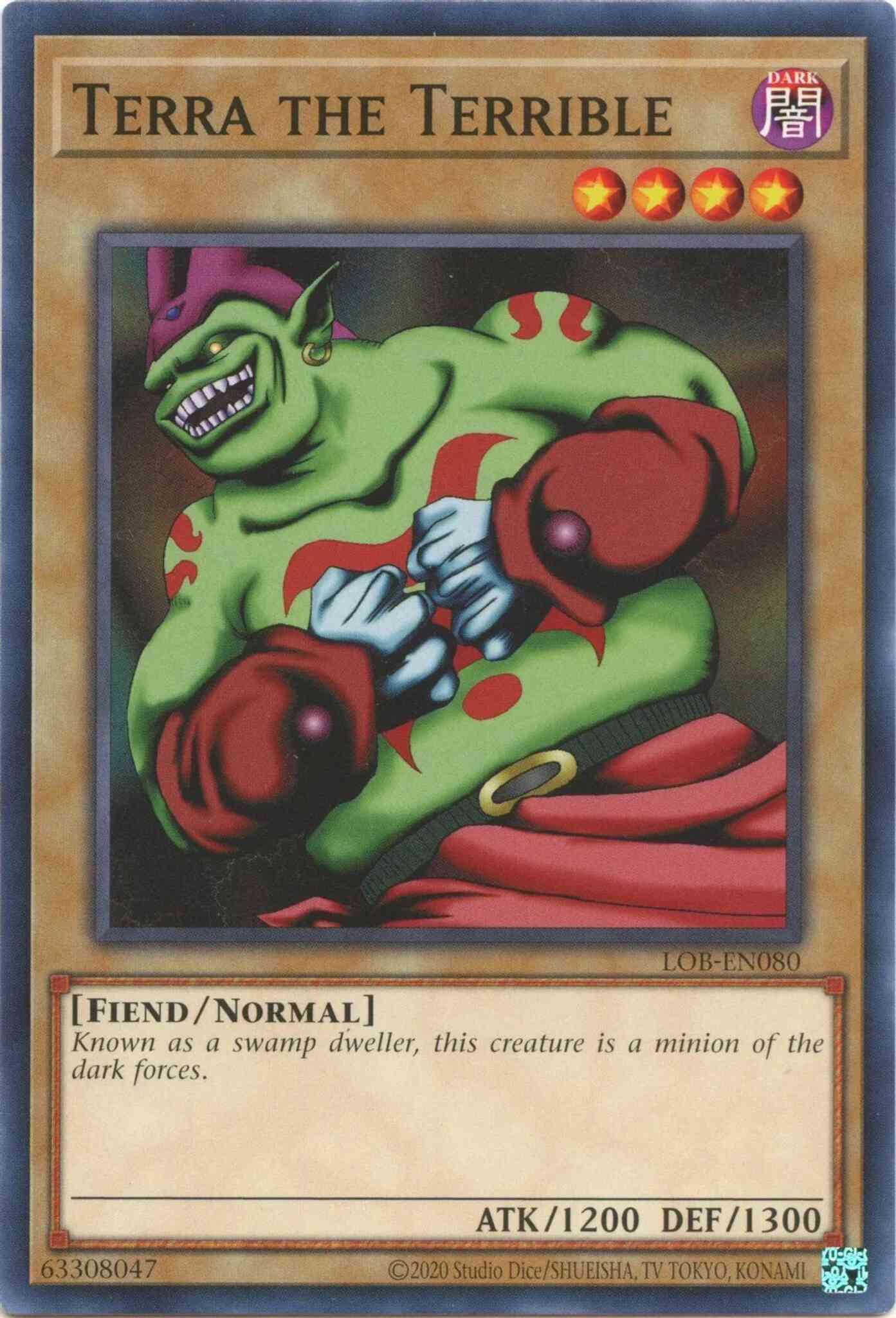 Terra the Terrible - 25th Anniversary - LOB-EN080 - Common - Unlimited