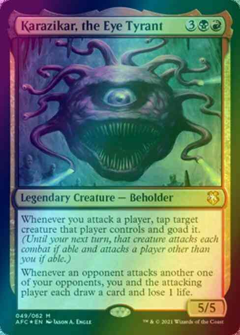 Karazikar, the Eye Tyrant [49] [Adventures in the Forgotten Realms  Commander] [Foil] – Face to Face Games