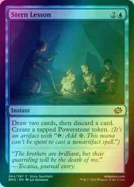 Stern Lesson [64] [The Brothers' War] [Foil] – Face to Face Games