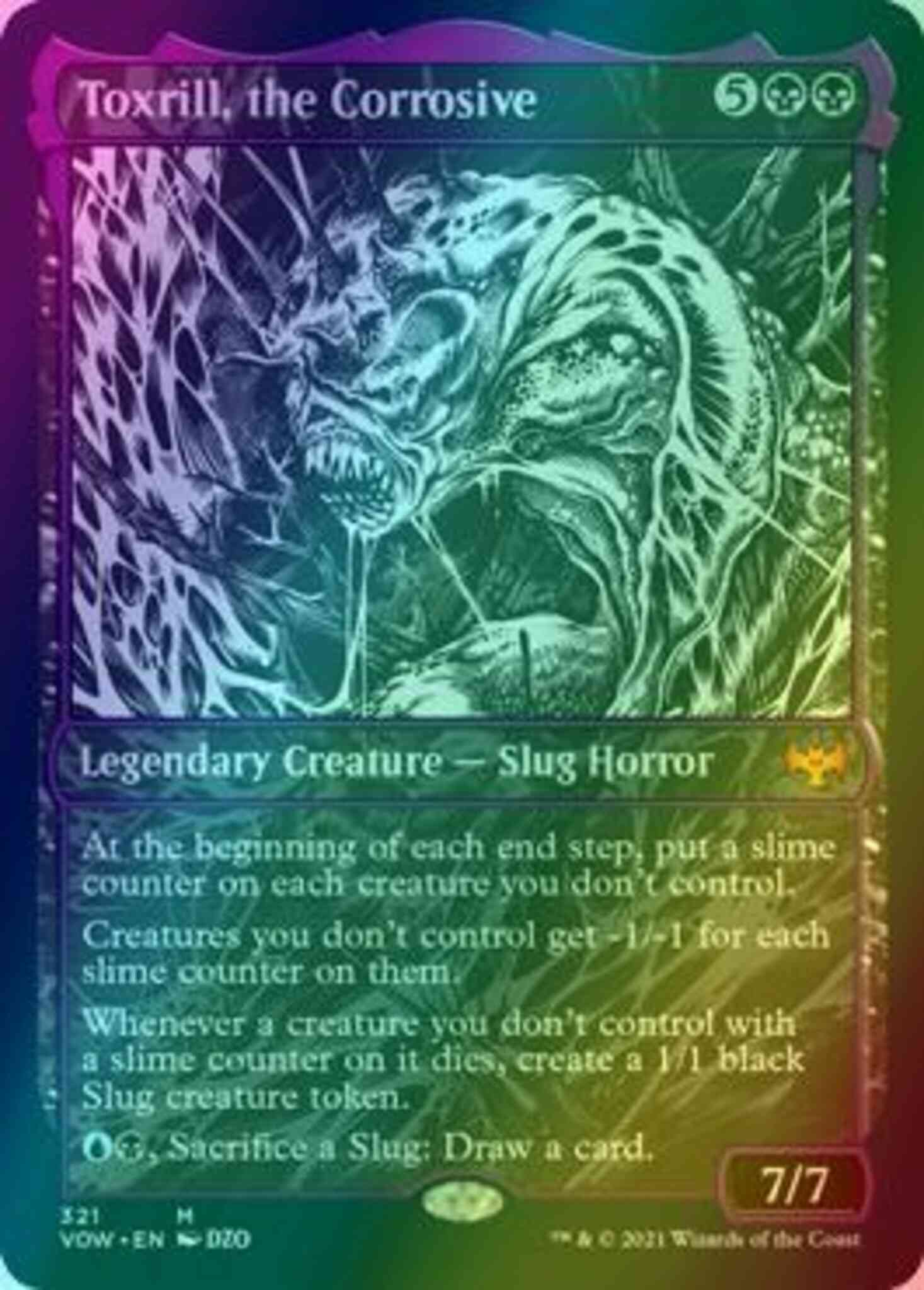 Toxrill, the Corrosive [321] [Eternal Night Showcase] [Innistrad: Crimson  Vow] [Foil] – Face to Face Games