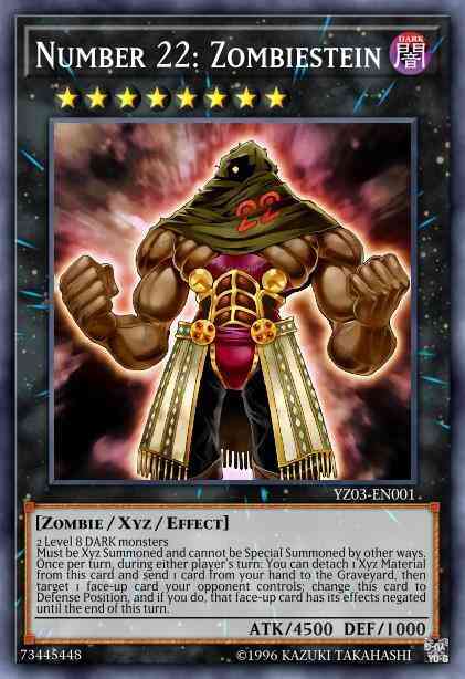 Number 22: Zombiestein - YZ03-EN001 - Ultra Rare - Limited