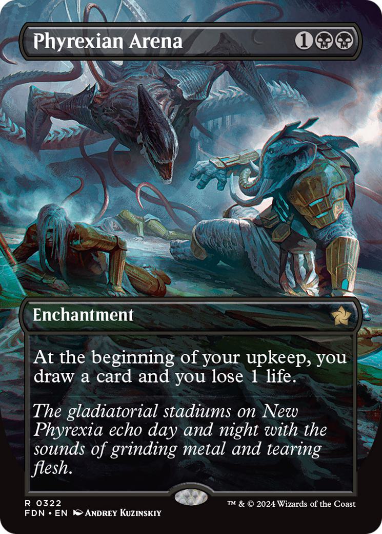mtg arena non format cards Phyrexian Arena [322] [Borderless] [Foundations] [Non-Foil] – Face to Face  Games