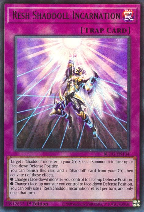 Resh Shaddoll Incarnation - BLGG-EN134 - Ultra Rare - 1st Edition