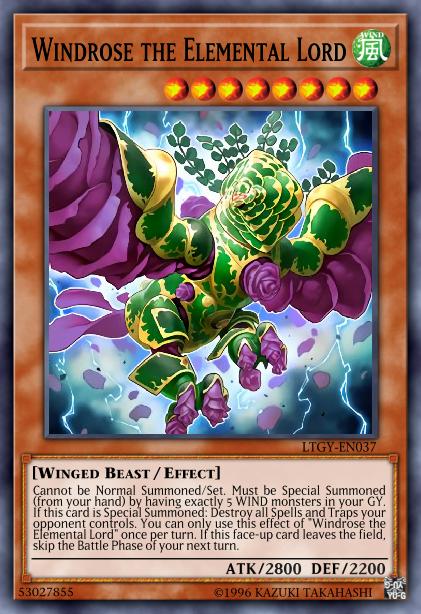 Windrose the Elemental Lord - BLRR-EN070 - Ultra Rare - 1st Edition