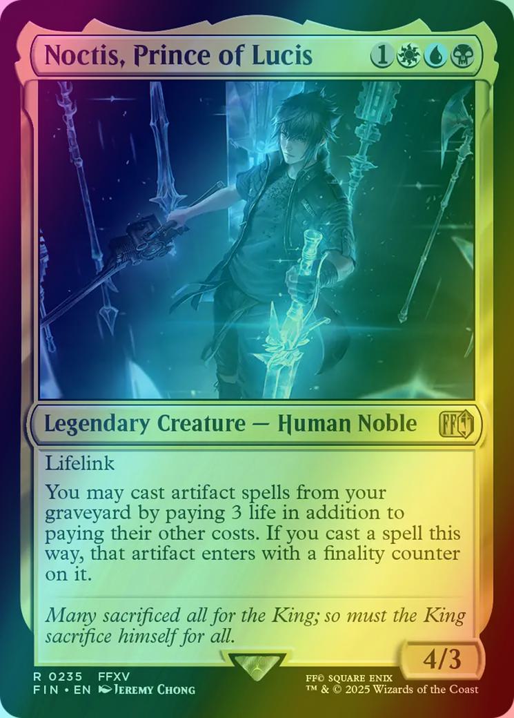 mtg noctis card Noctis, Prince of Lucis [235] [FINAL FANTASY] [Foil] – Face to Face Games