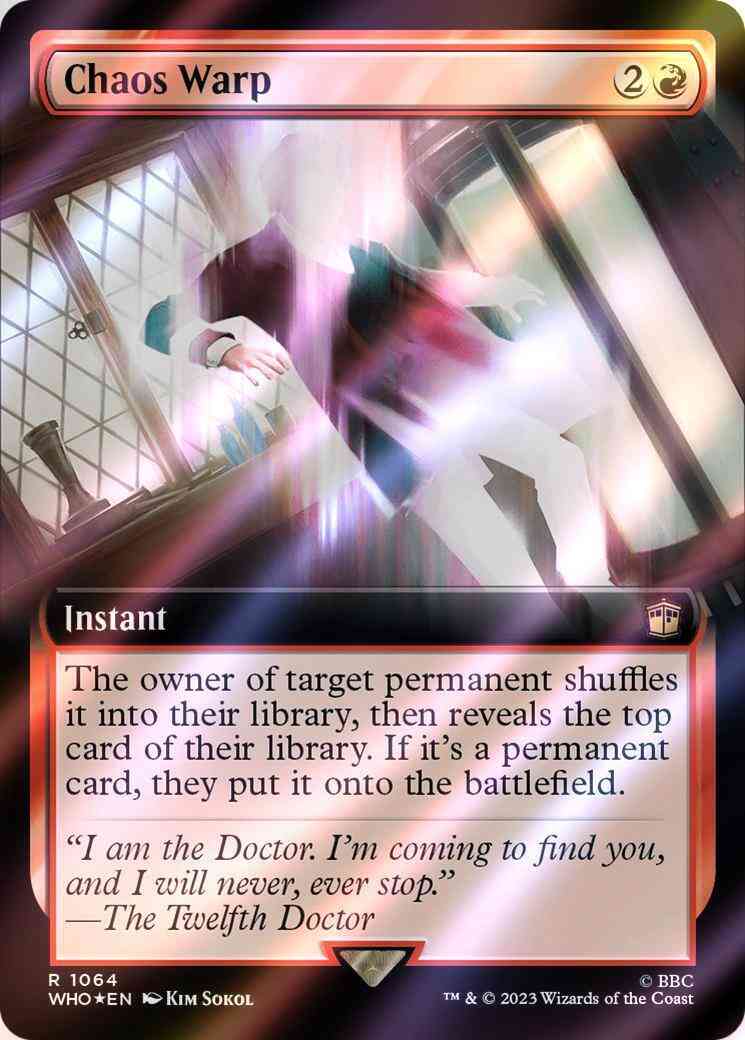Chaos Warp [1064] [Extended Art] [Universes Beyond: Doctor Who] [Surge  Foil] – Face to Face Games
