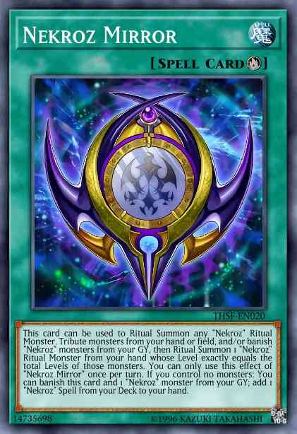 Nekroz Mirror - THSF-EN020 - Secret Rare - Unlimited