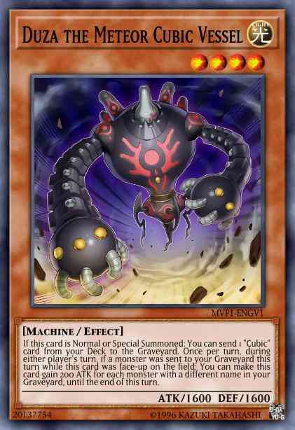 Duza the Meteor Cubic Vessel - MVP1-ENGV1 - Gold Secret Rare - Limited