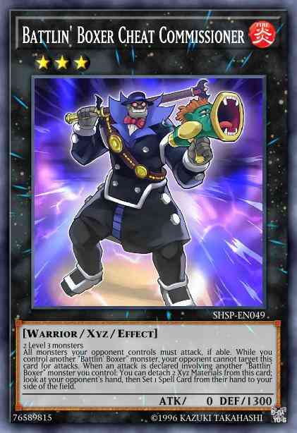 Battlin' Boxer Cheat Commissioner - SHSP-EN049 - Rare - 1st Edition