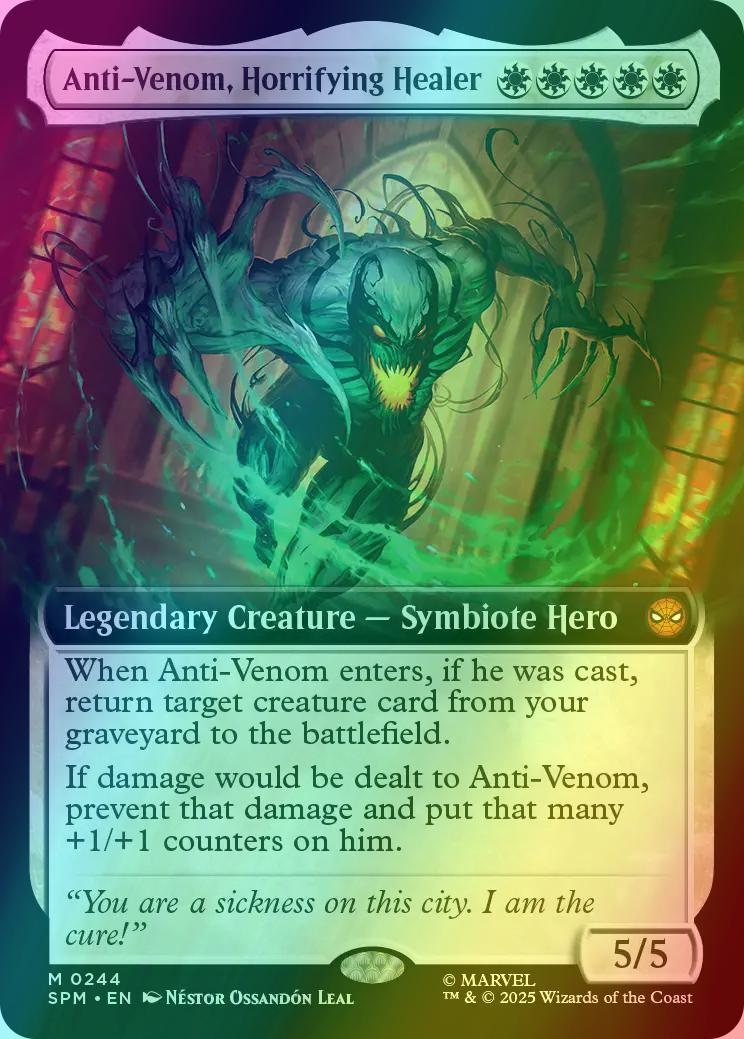 Anti-Venom, Horrifying Healer [244] [Extended Art] [Marvel's Spider-Man]  [Foil]  Face to Face Games
