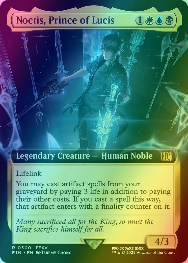 noctis card mtg Noctis, Prince of Lucis Best Quality Altered Art Custom Proxy Playtest Card
