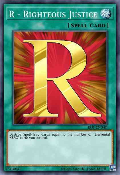 R - Righteous Justice - LCGX-EN090 - Common - 1st Edition
