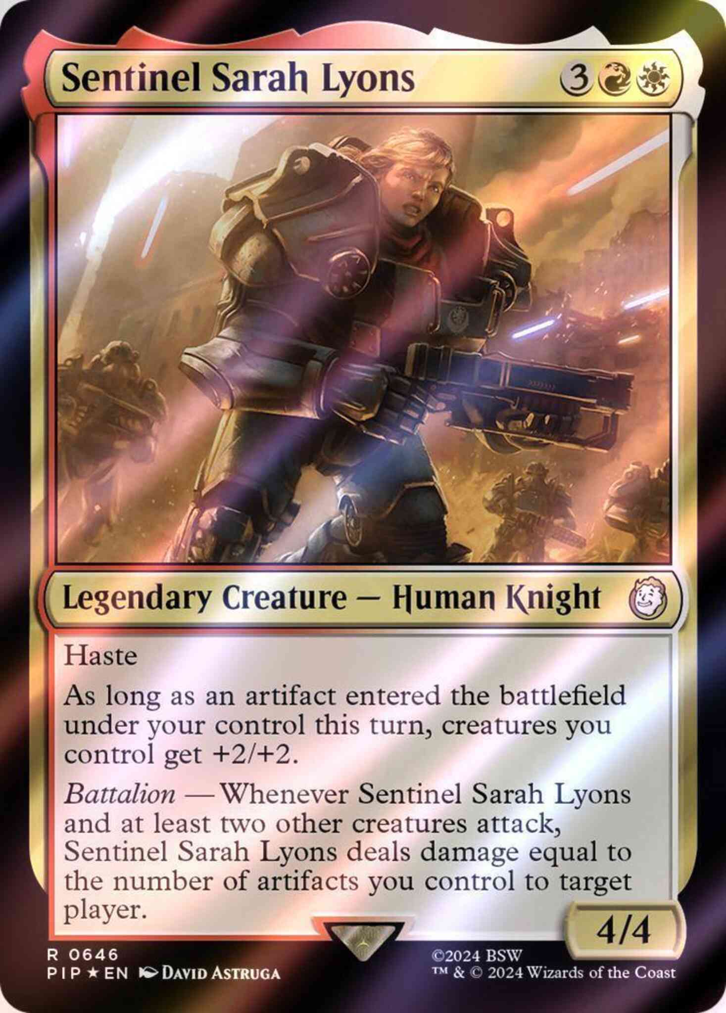 Sentinel Sarah Lyons [646] [Fallout] [Surge Foil] – Face to Face Games