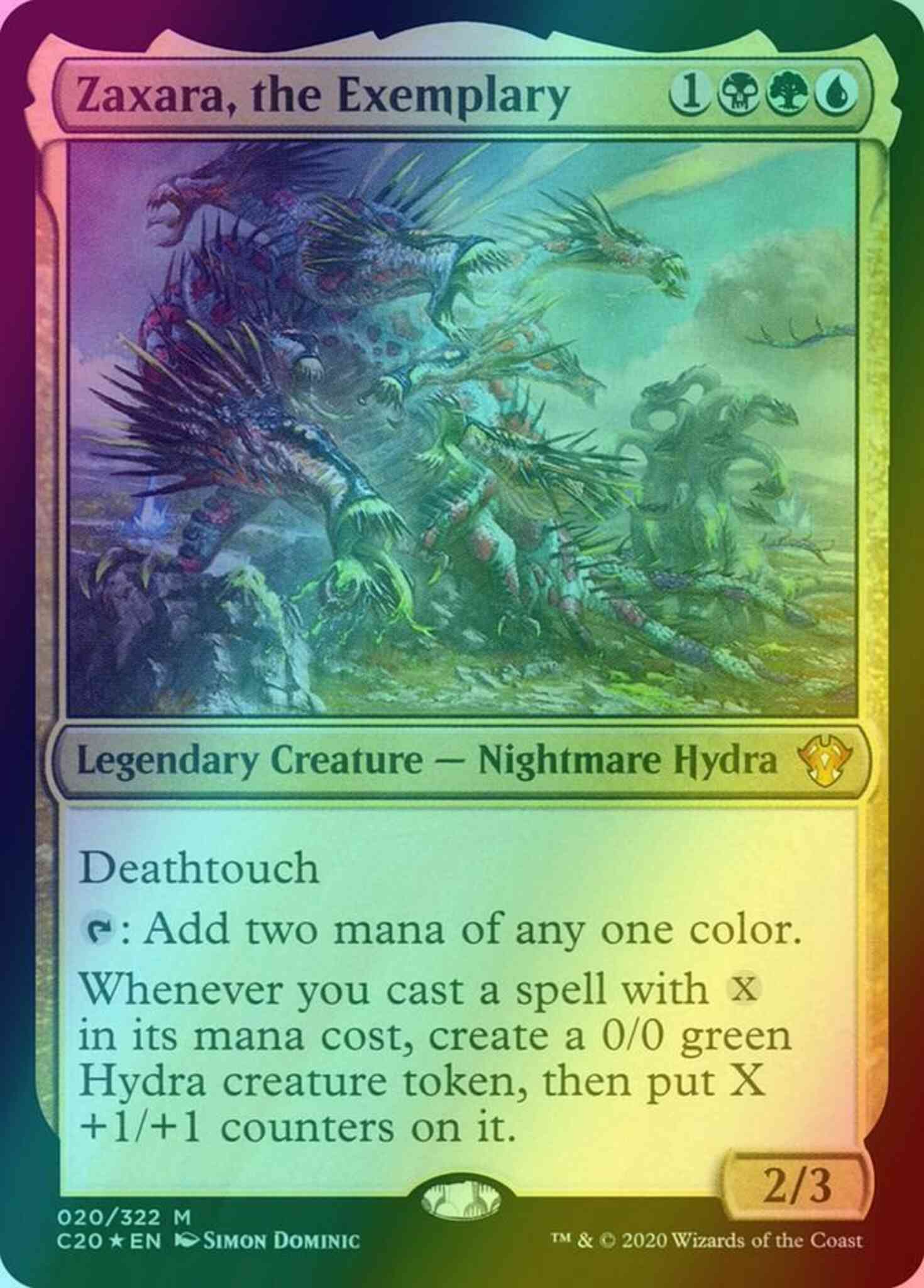 Zaxara, the Exemplary [Commander 2020] [Foil] – Face to Face Games
