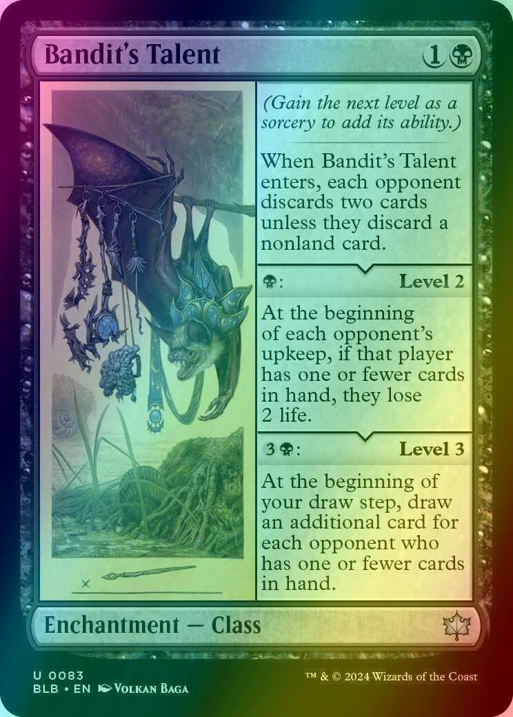 mtg talent cards Magic The Gathering - Bloomburrow - Scavenger's Talent main image 0
