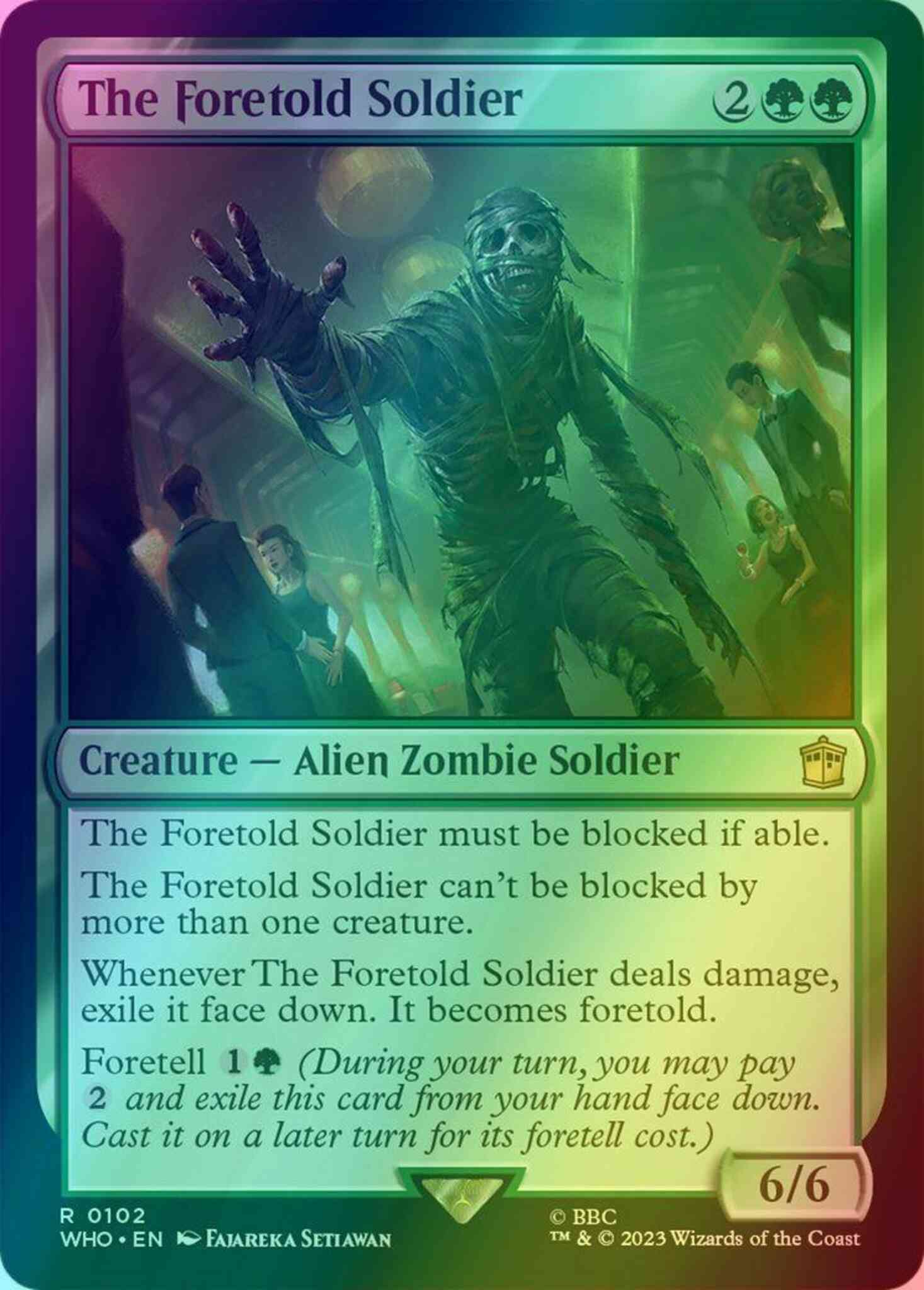 The Foretold Soldier [102] [Universes Beyond: Doctor Who] [Foil] – Face to  Face Games