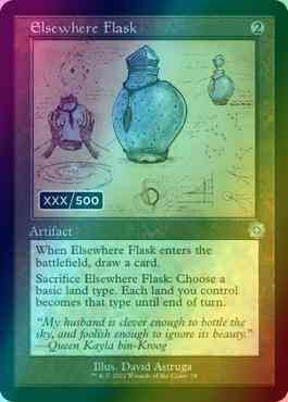 Elsewhere Flask - Serial Numbered [78z] [Retro Frame] [Schematic] [The  Brothers' War Retro Artifacts] [Foil]  Face to Face Games