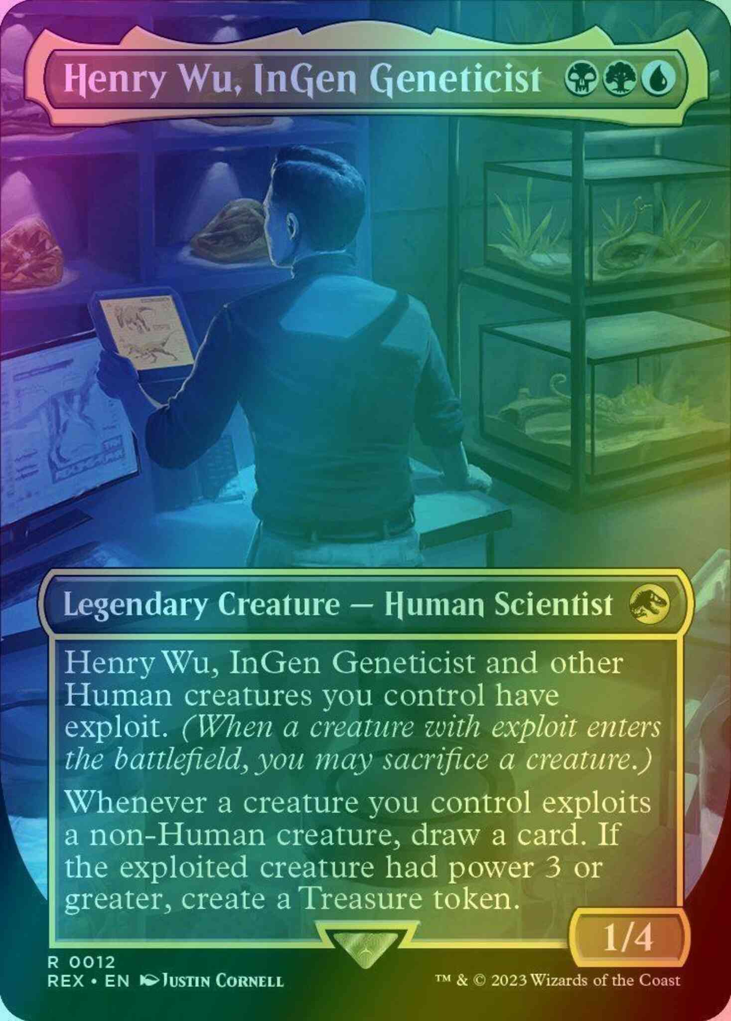 Henry Wu, InGen Geneticist [12] [Borderless] [Universes Beyond: Jurassic  World Collection] [Foil] – Face to Face Games