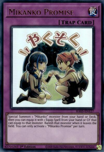 Mikanko Promise - Stamp - RA05-EN127 - Ultra Rare - 1st Edition