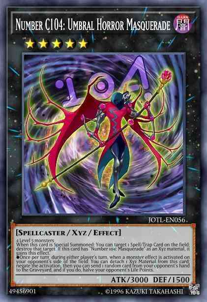 Number C104: Umbral Horror Masquerade - JOTL-EN056 - Ultimate Rare - 1st Edition