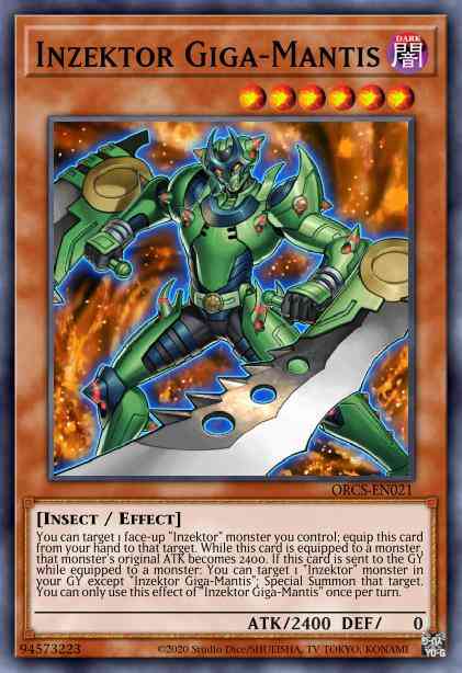Inzektor Giga-Mantis - ORCS-EN021 - Ultra Rare - 1st Edition
